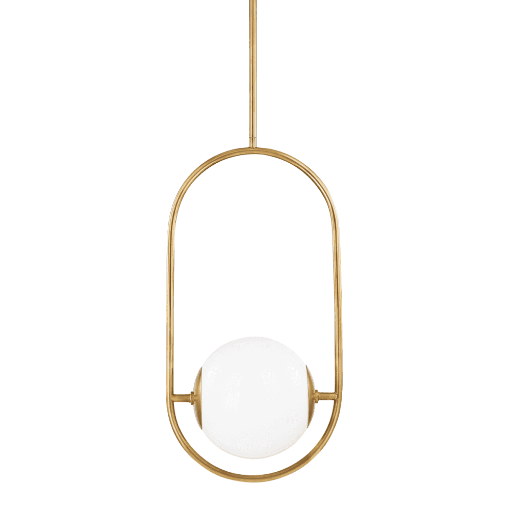 Corbett Everley Medium 1 Light Pendant - Vintage Brass