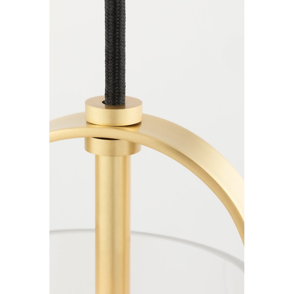 Mitzi Karin 1 Light Large Pendant - Aged Brass