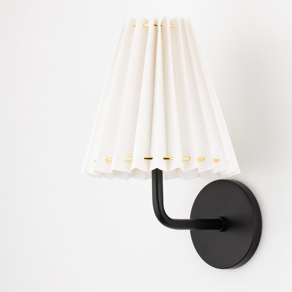 Mitzi Demi 1 Light Curved Wall Sconce Light - Soft Black
