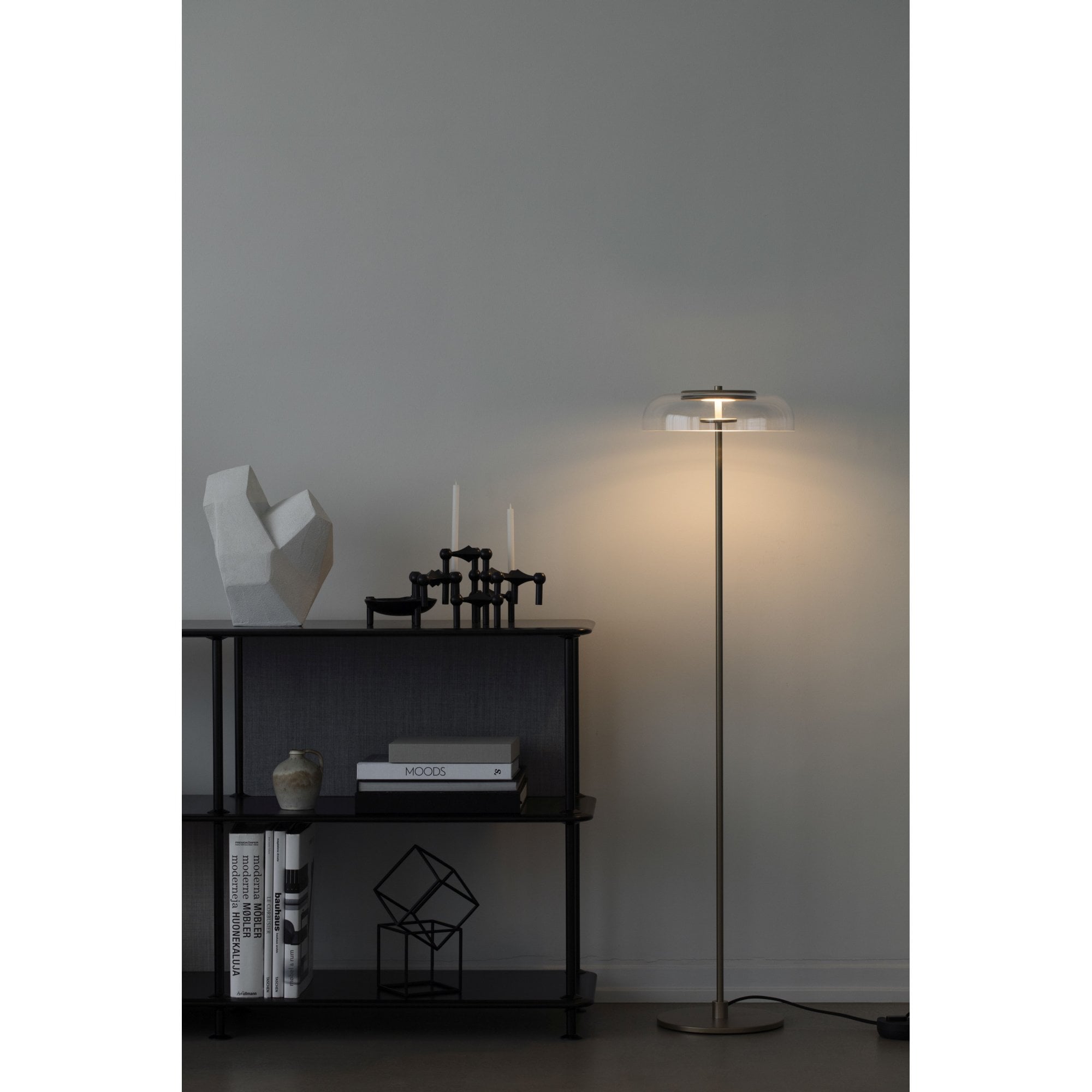 Nuura Blossi Floor Lamp - Nordic Gold & Clear Glass