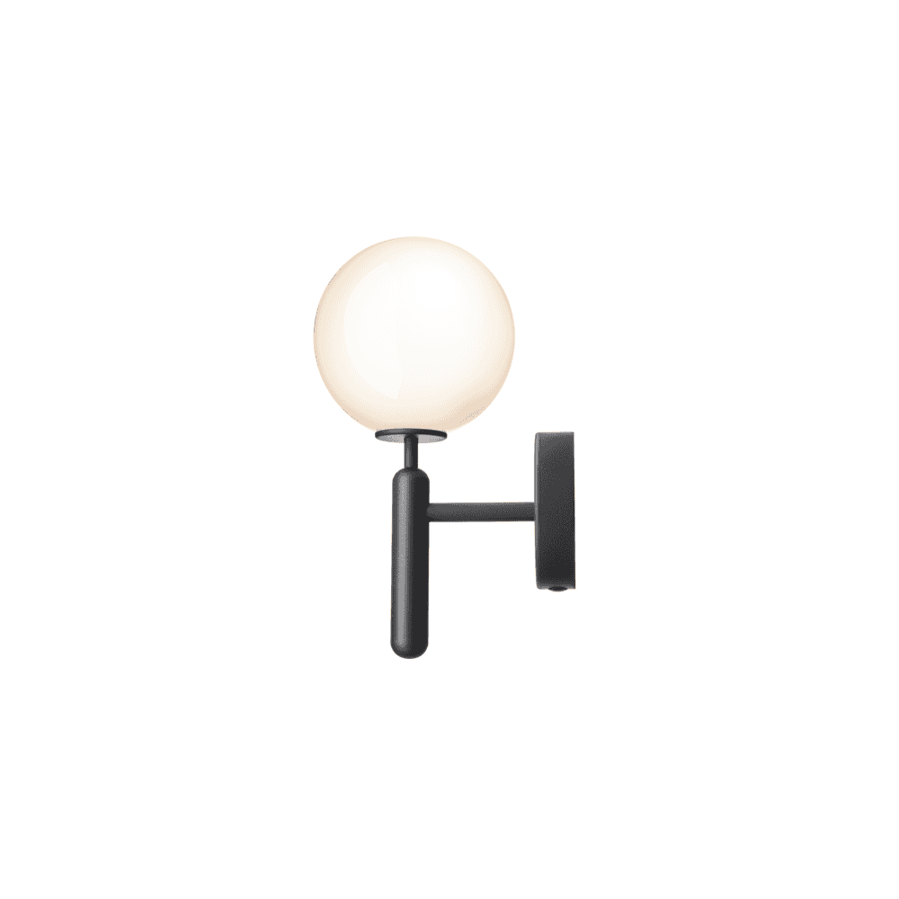 Nuura Miira Wall Light - Rock Grey & Opal Glass