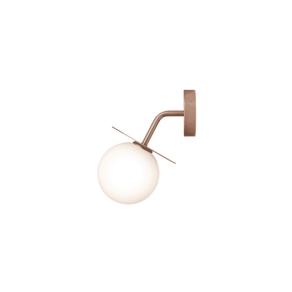Nuura Liila Outdoor Wall Light - Dark Bronze & Opal Glass