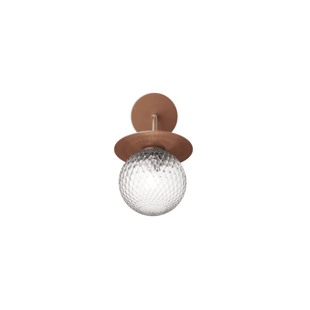 Nuura Liila Outdoor Wall Light - Dark Bronze & Optic Clear Glass