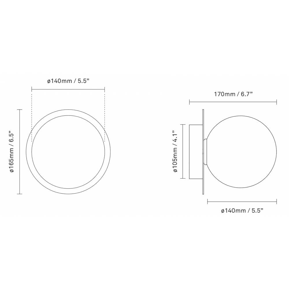 Nuura Liila 1 Light Outdoor Wall/Flush Light - Black & Opal Glass