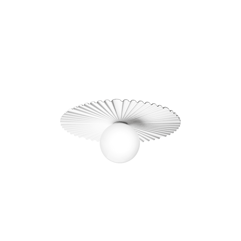Nuura Liila Muuse Medium IP44 Wall/Flush Light - White & Opal Glass