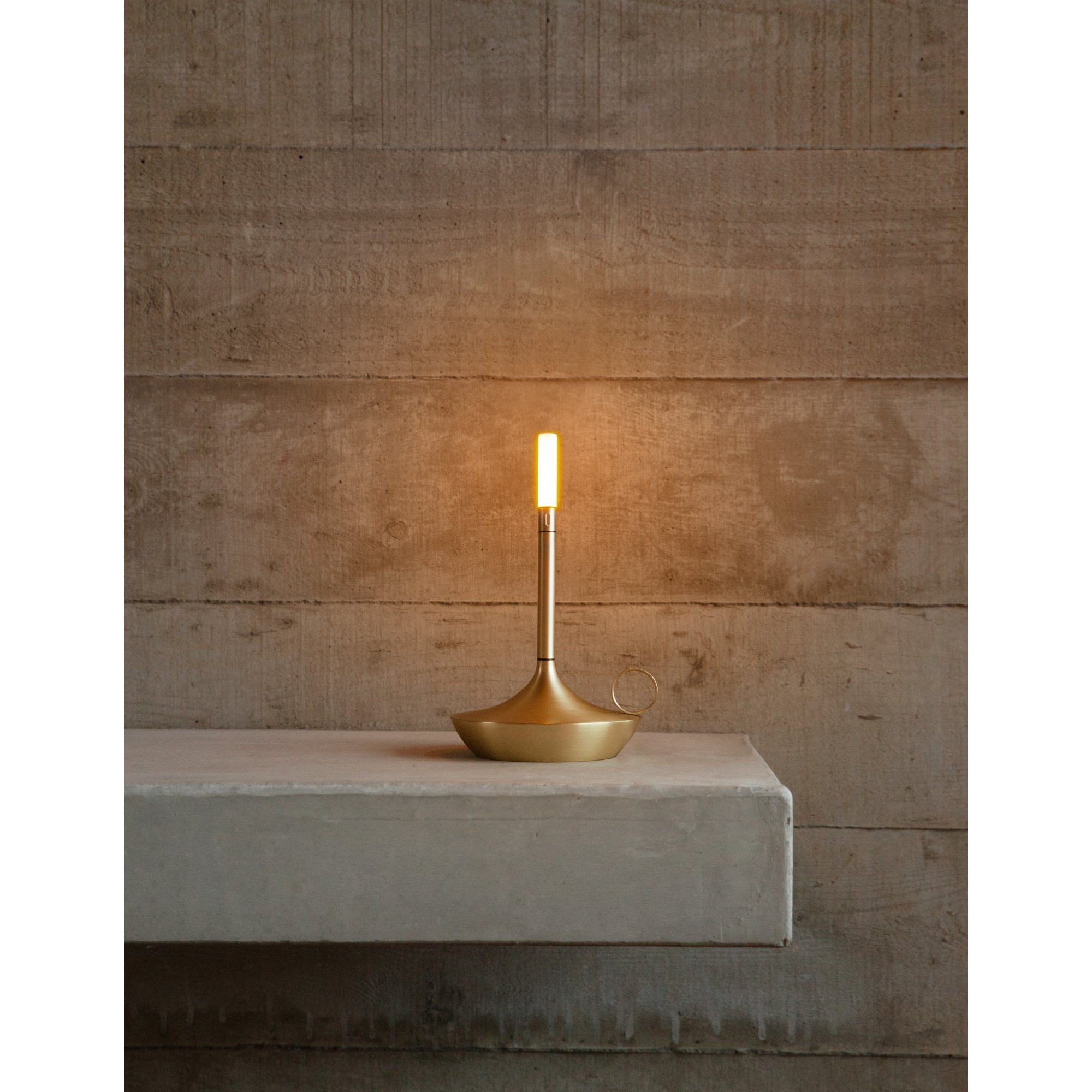 Wick S Small Rechargeable USB-C Table Light - Brass