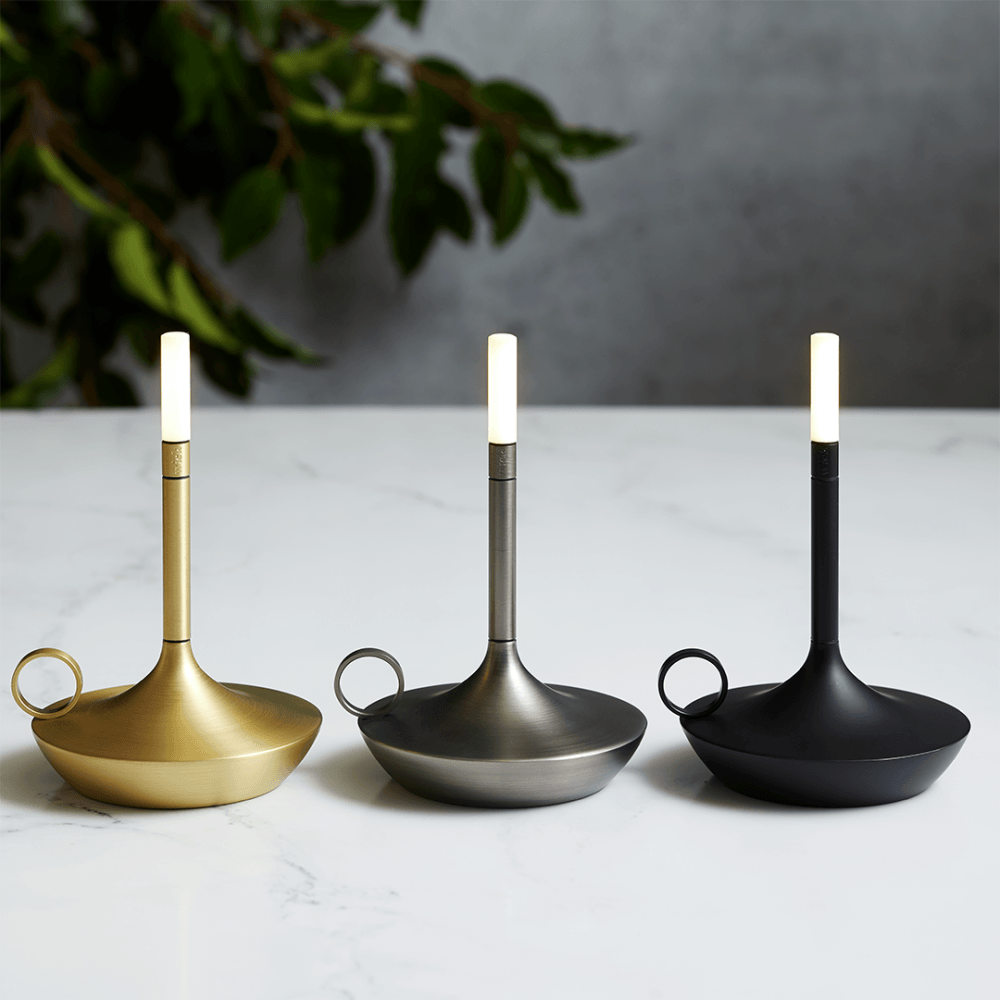 Wick S Small Rechargeable USB-C Table Light - Black