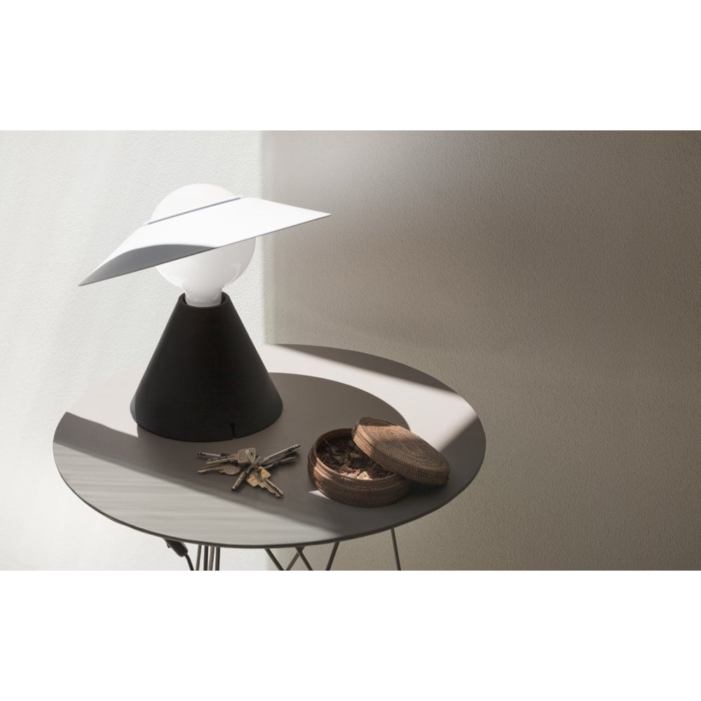 Stilnovo Fante Table Lamp - Black & Matt White