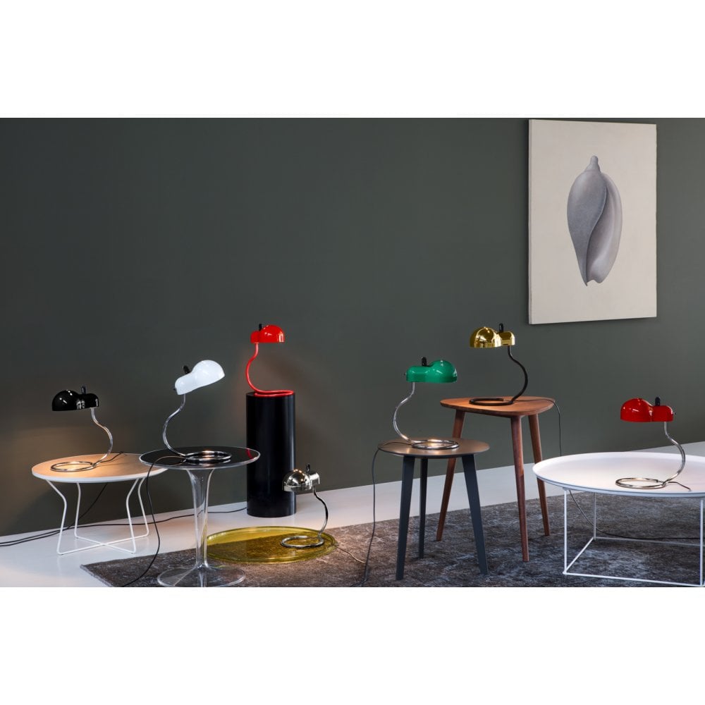Stilnovo Minitopo Table Lamp - Chrome & Green