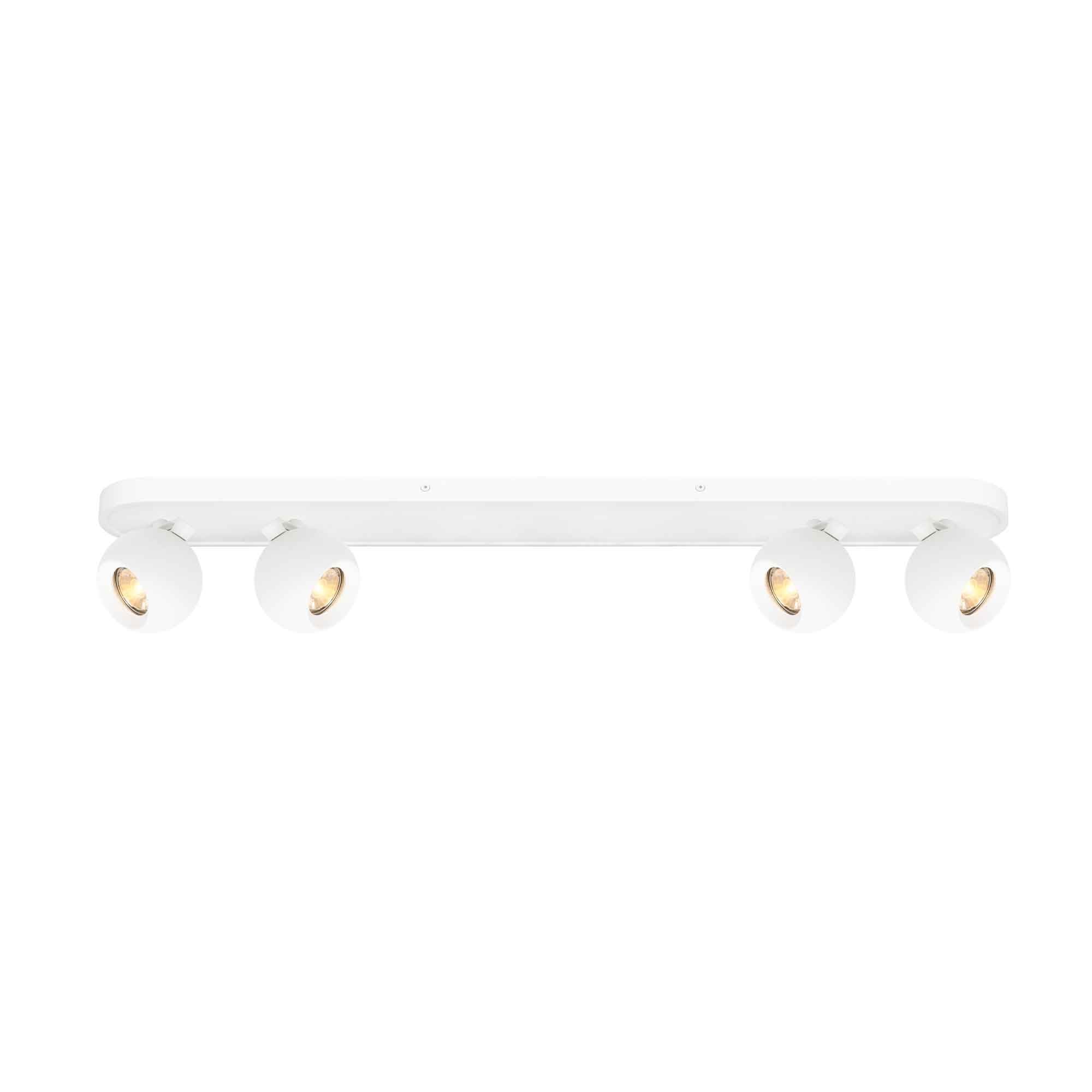 Franklite Lens 4 Light Spotlight - Matt White