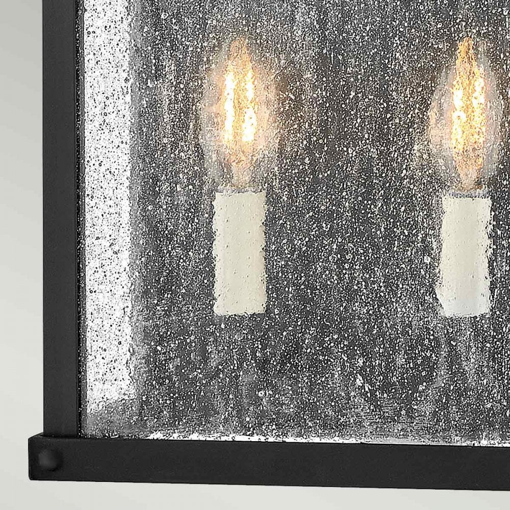 Hinkley Beacon Hill 2 Light Half Wall Lantern - Museum Black