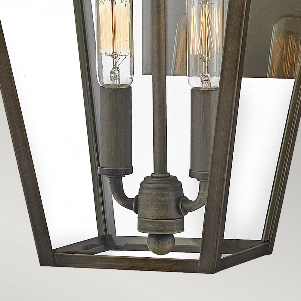 Hinkley Palma 2 Light Medium Wall Lantern - Burnished Bronze