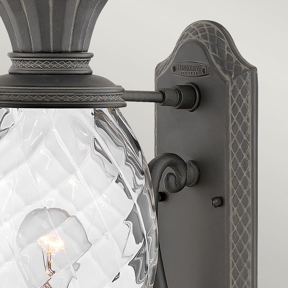 Hinkley Plantation 1 Light Medium Wall Lantern - Museum Black