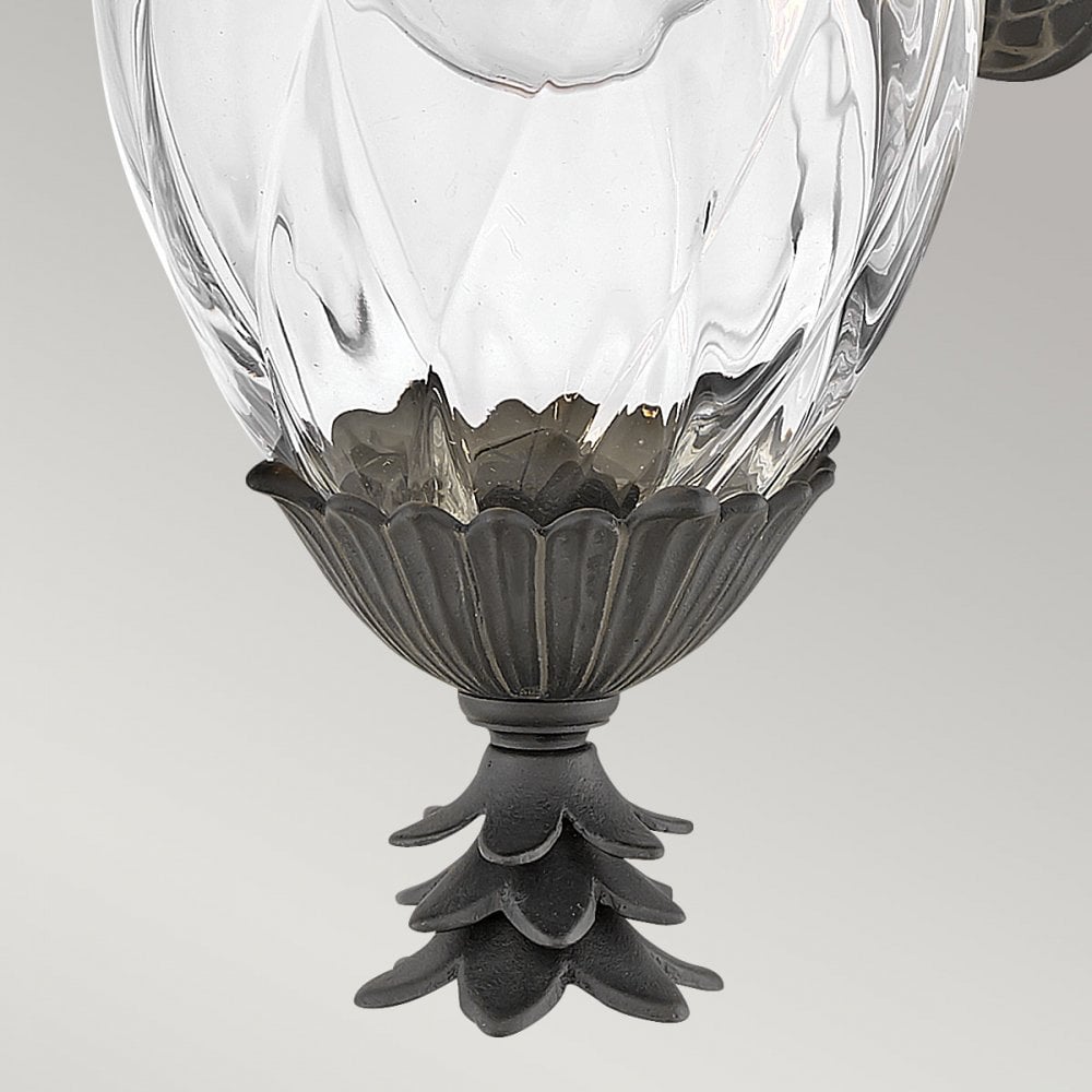 Hinkley Plantation 1 Light Small Wall Lantern - Museum Black