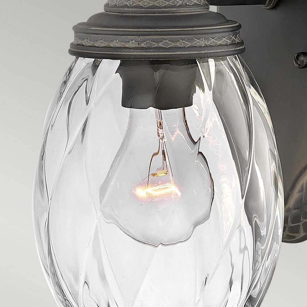 Hinkley Plantation 1 Light Small Wall Lantern - Museum Black
