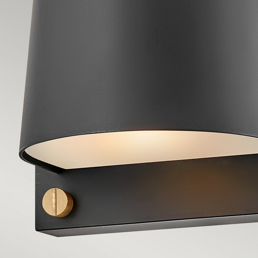 Hinkley Scout 1 Light Small Wall Light - Black