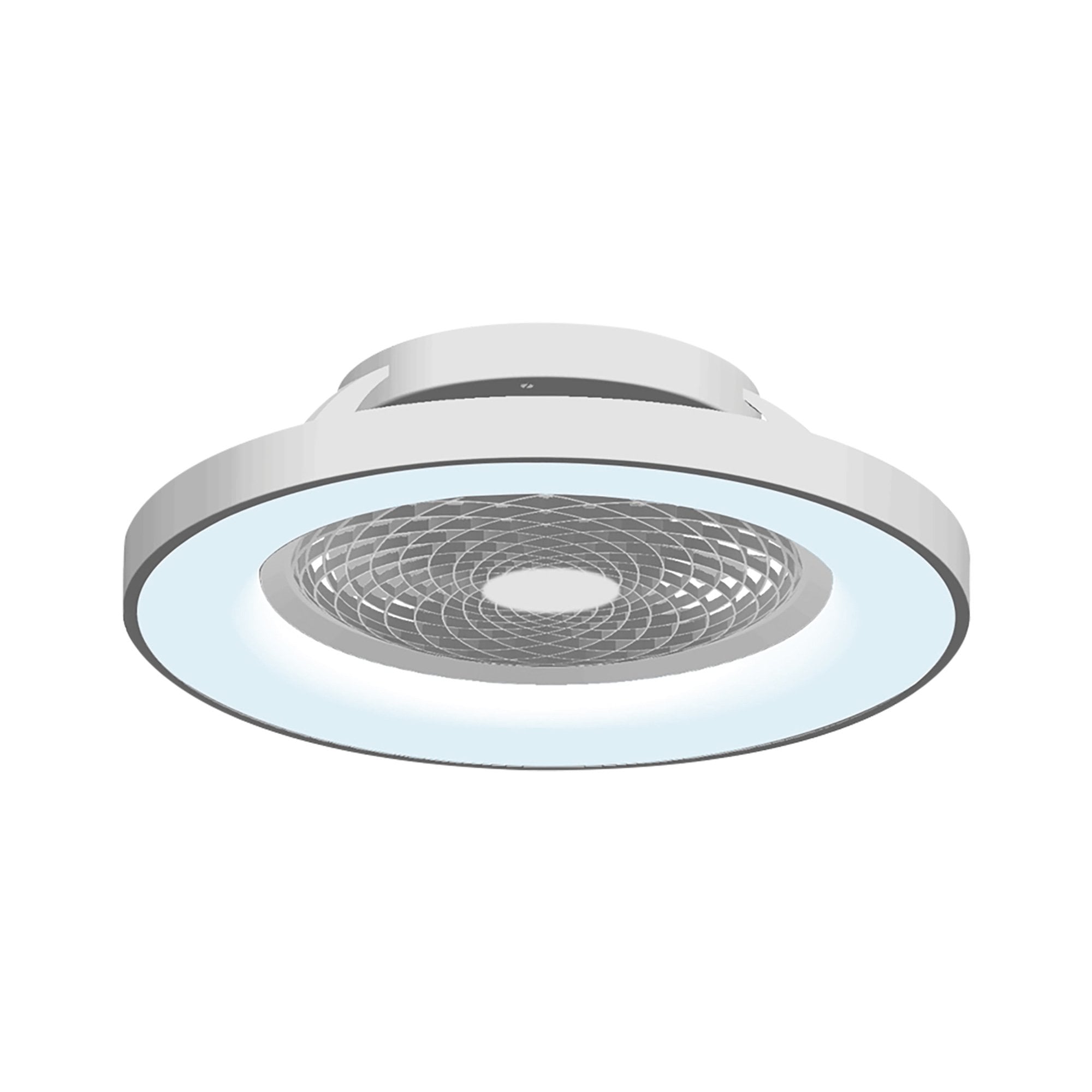 Mantra Tibet 70W LED Dimmable Ceiling Light & Fan, Remote, APP , Voice Controlled, Silver