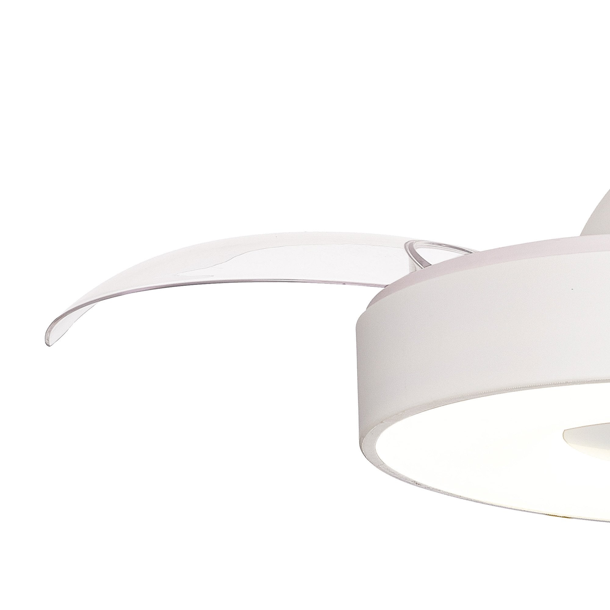 Mantra Coin Mini 45W LED Dimmable Ceiling Light & Fan, Remote & APP Control, LED White