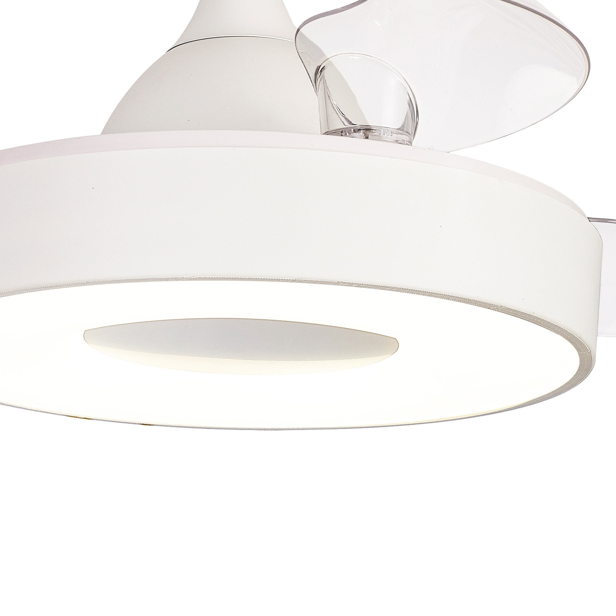 Mantra Coin Mini 45W LED Dimmable Ceiling Light & Fan, Remote & APP Control, LED White