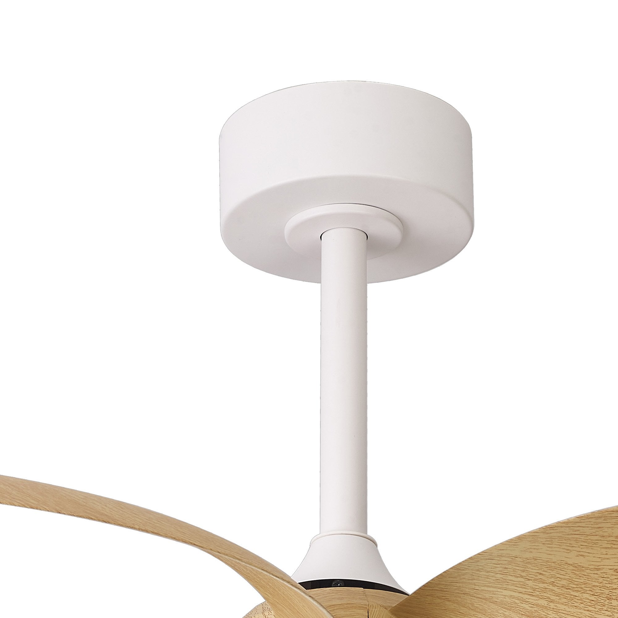Mantra Infinity Fan 24W LED Dimmable Ceiling Light & Fan, Remote Controlled, - White, Wood