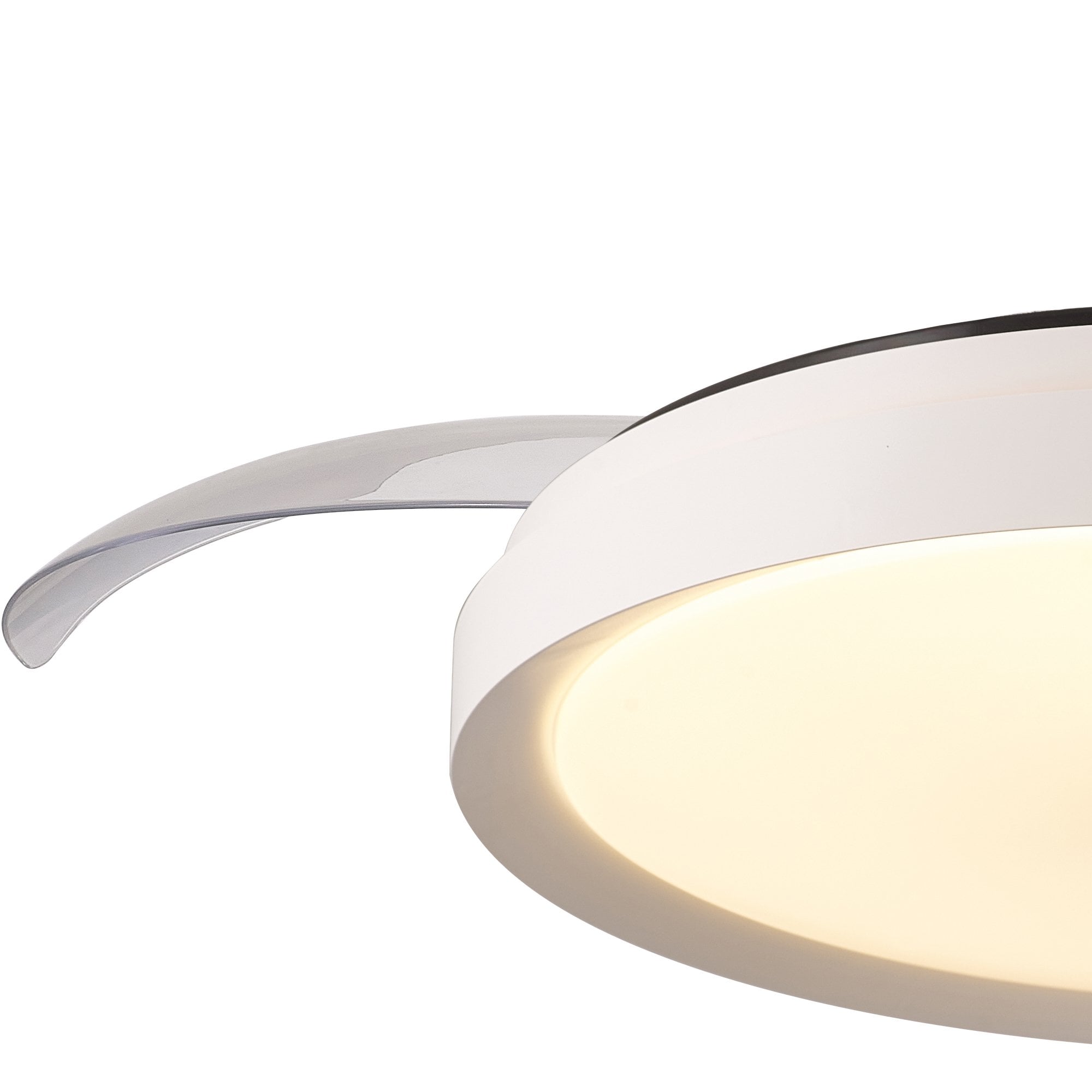 Mantra Mistral 50W LED Dimmable Ceiling Light With Built-In 30W DC Fan, 2700-5000K Remote Control - White