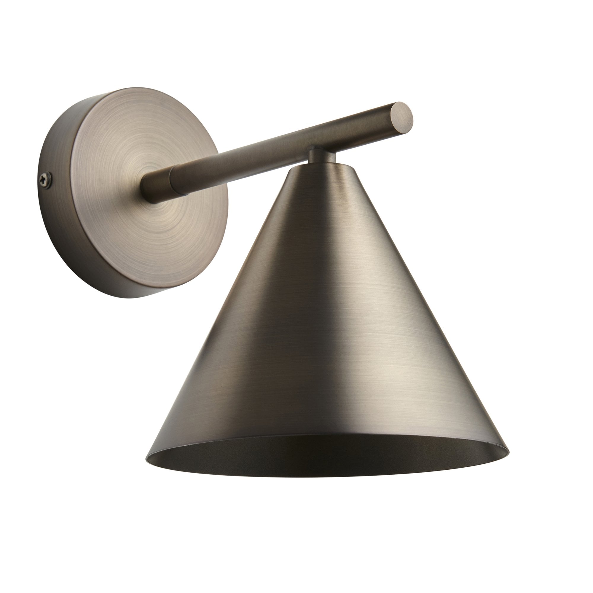 Endon Cape 1 Light Wall Light - Brushed Antique Bronze