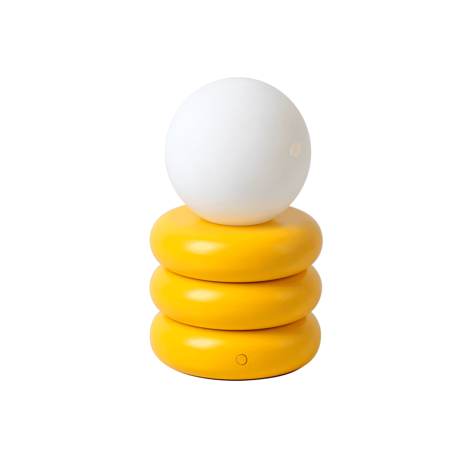 houseof. Tube 'Glow Worm' Rechargeable Table Lamp - Yolk Yellow