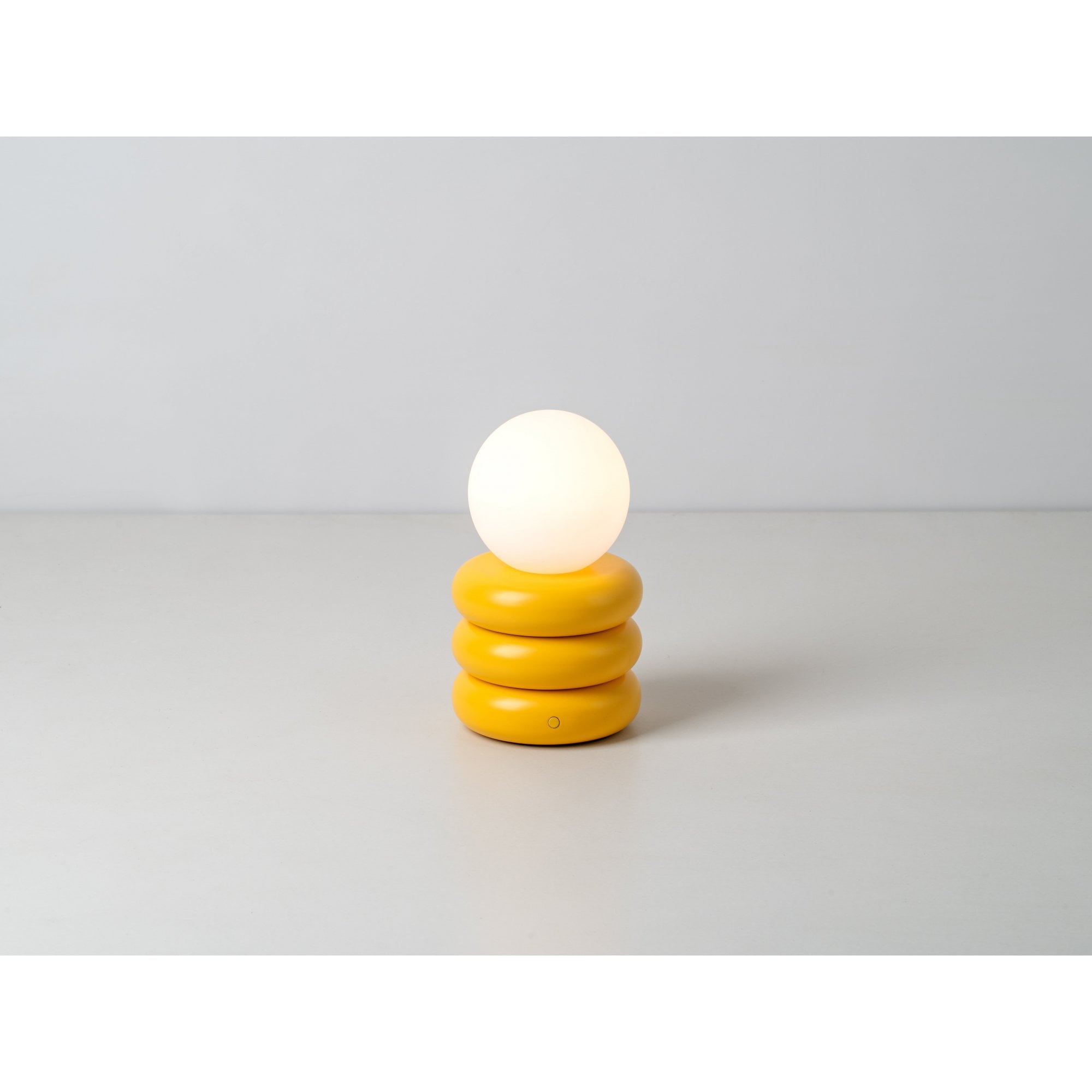 houseof. Tube 'Glow Worm' Rechargeable Table Lamp - Yolk Yellow