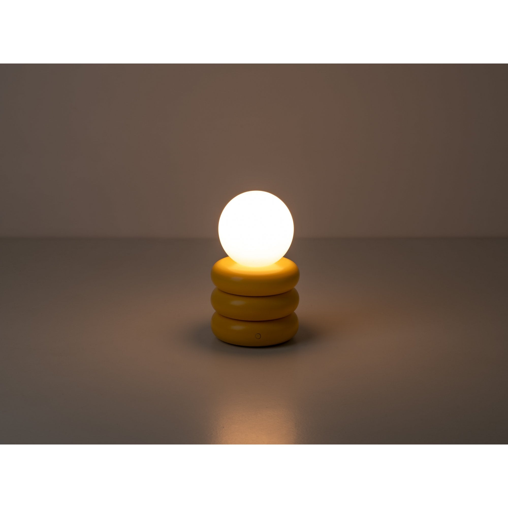 houseof. Tube 'Glow Worm' Rechargeable Table Lamp - Yolk Yellow
