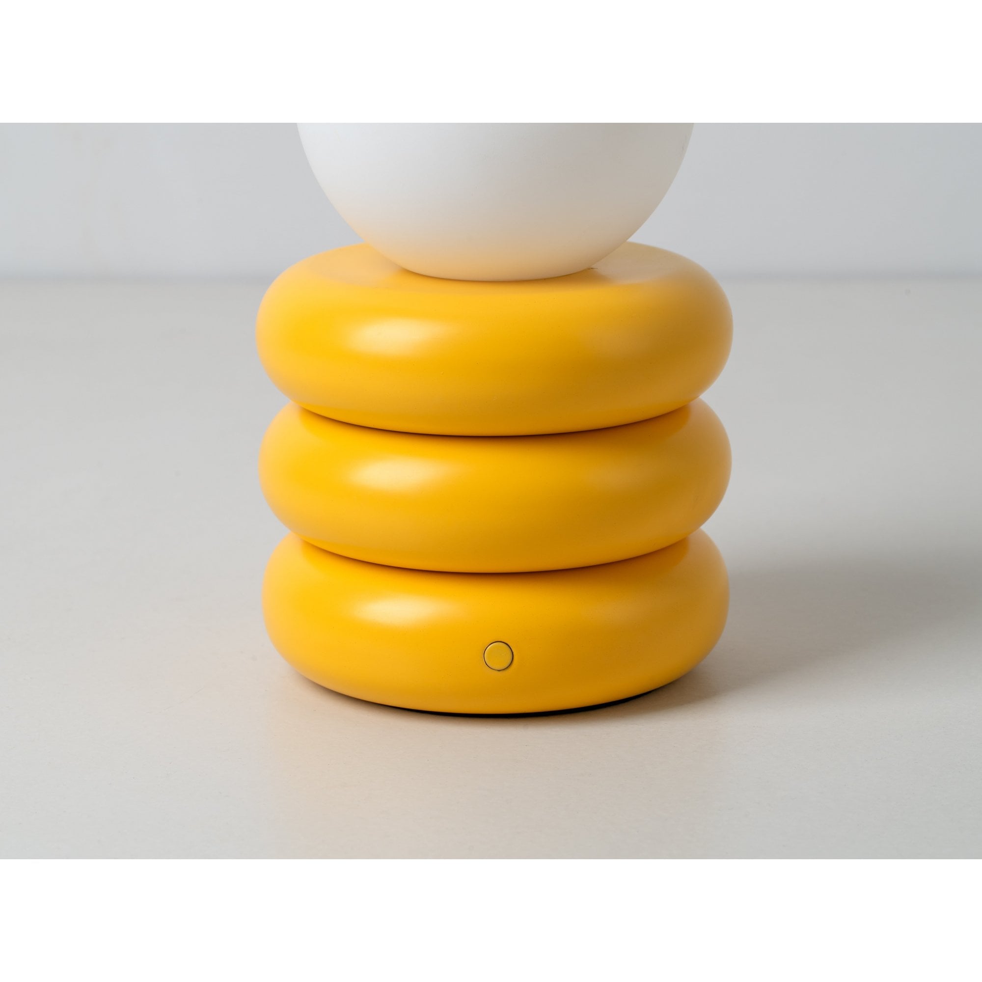 houseof. Tube 'Glow Worm' Rechargeable Table Lamp - Yolk Yellow
