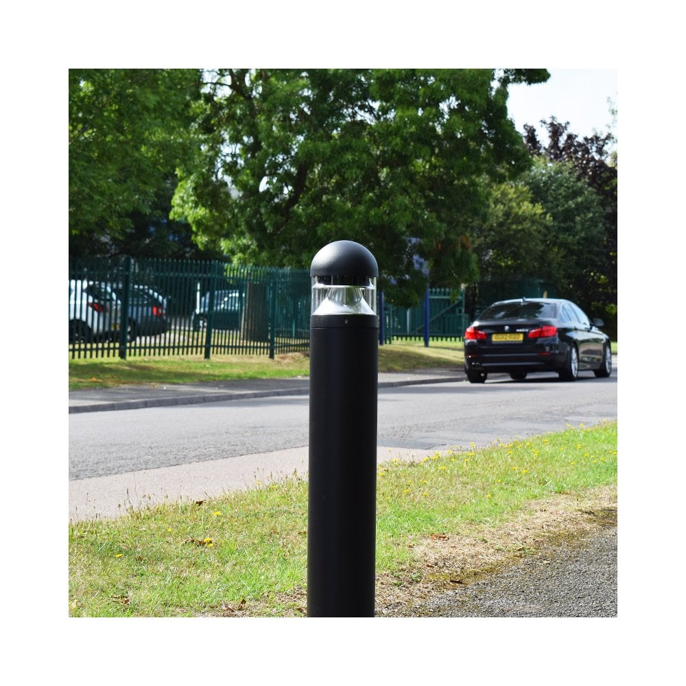 Lumena Parabola Dome Bollard Light - Black - Mains