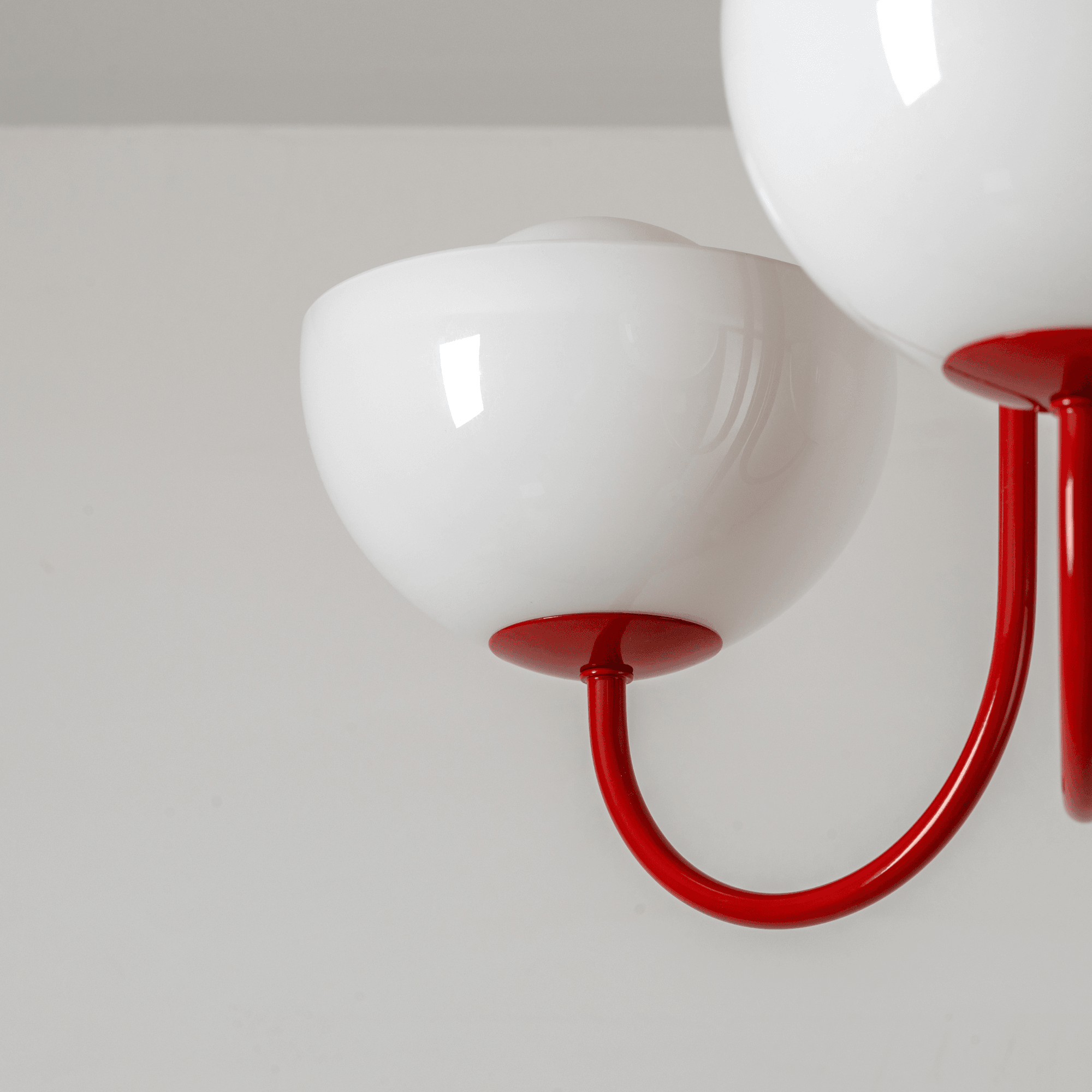 houseof. Dome 3 Light Ceiling Pendant - Jam Red