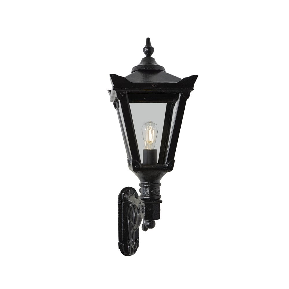 Harte Victorian 0.97m Traditional Wall Light with Decorative Arm - Cast Iron