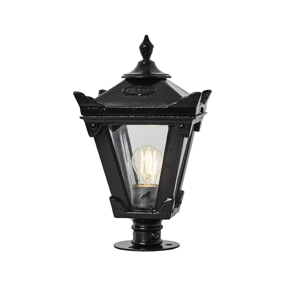 Harte Victorian 0.38m Traditional Pier Light For Narrow Pier Caps - Cast Iron