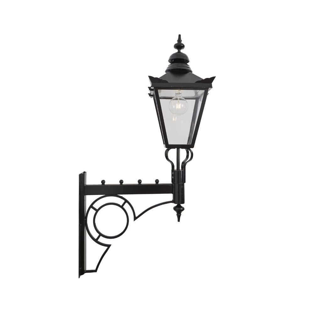 Harte Victorian Large 1.47m Traditional Wall Light With Decorative Arm - Steel