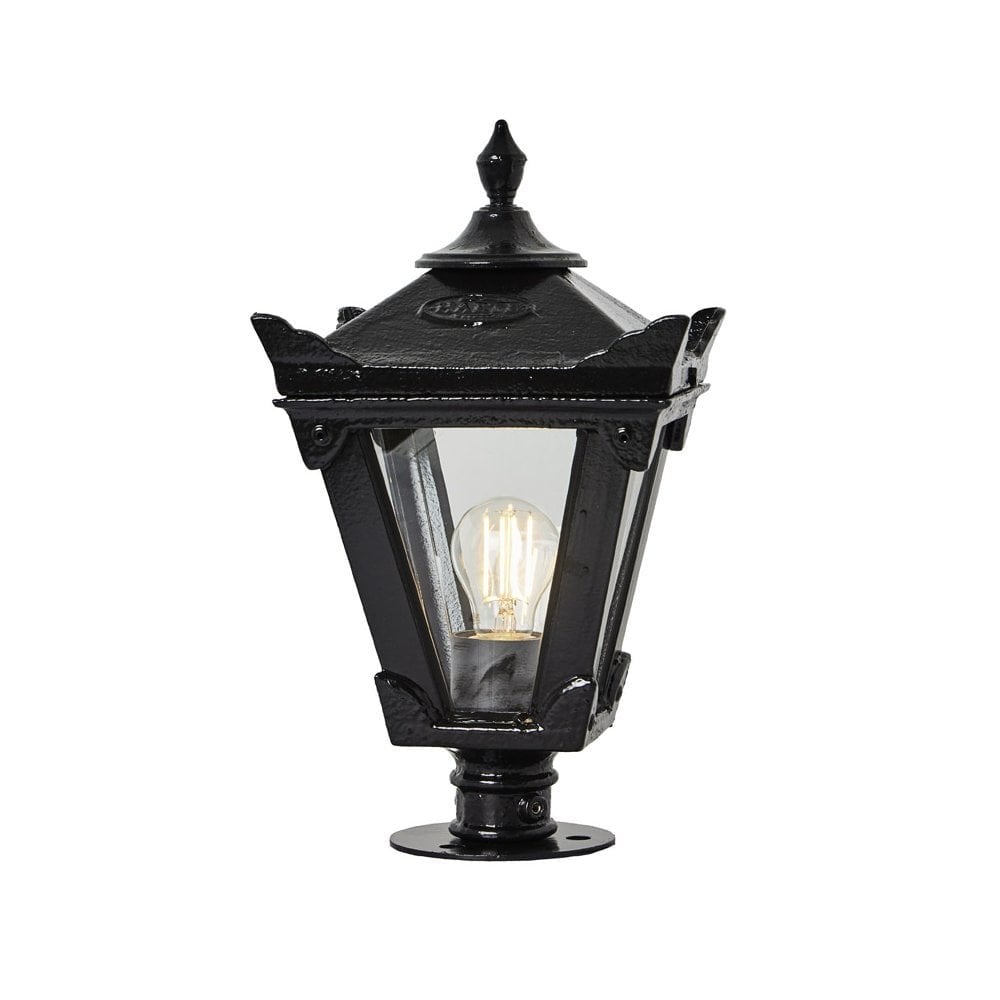 Harte Victorian 0.38m Traditional Pier Light For Narrow Pier Caps - Cast Iron
