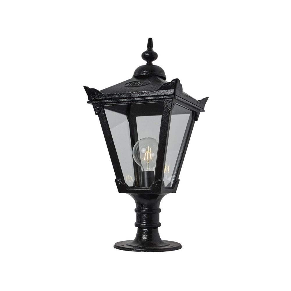 Harte Victorian 0.83m Traditional Pier Light For Flat Pier Caps - Cast Iron