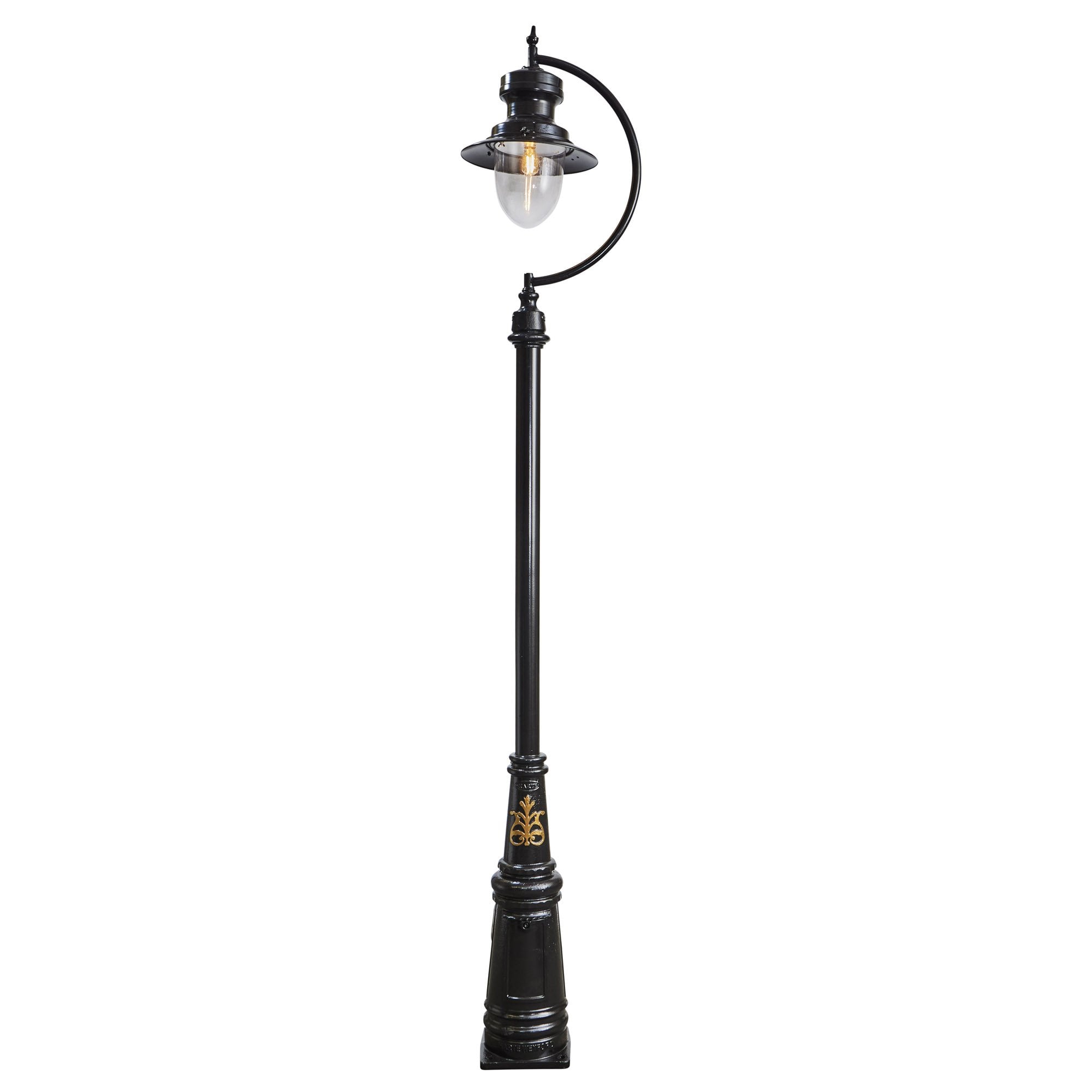 Harte Vintage Tear Drop 3.7m Lamp Post - Cast Iron & Steel