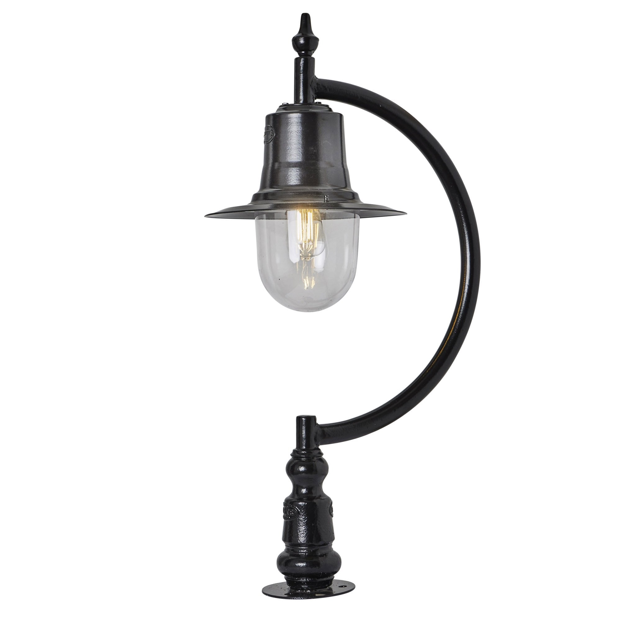Harte Vintage Tear Drop 0.91m Pier Light - Cast Iron & Steel