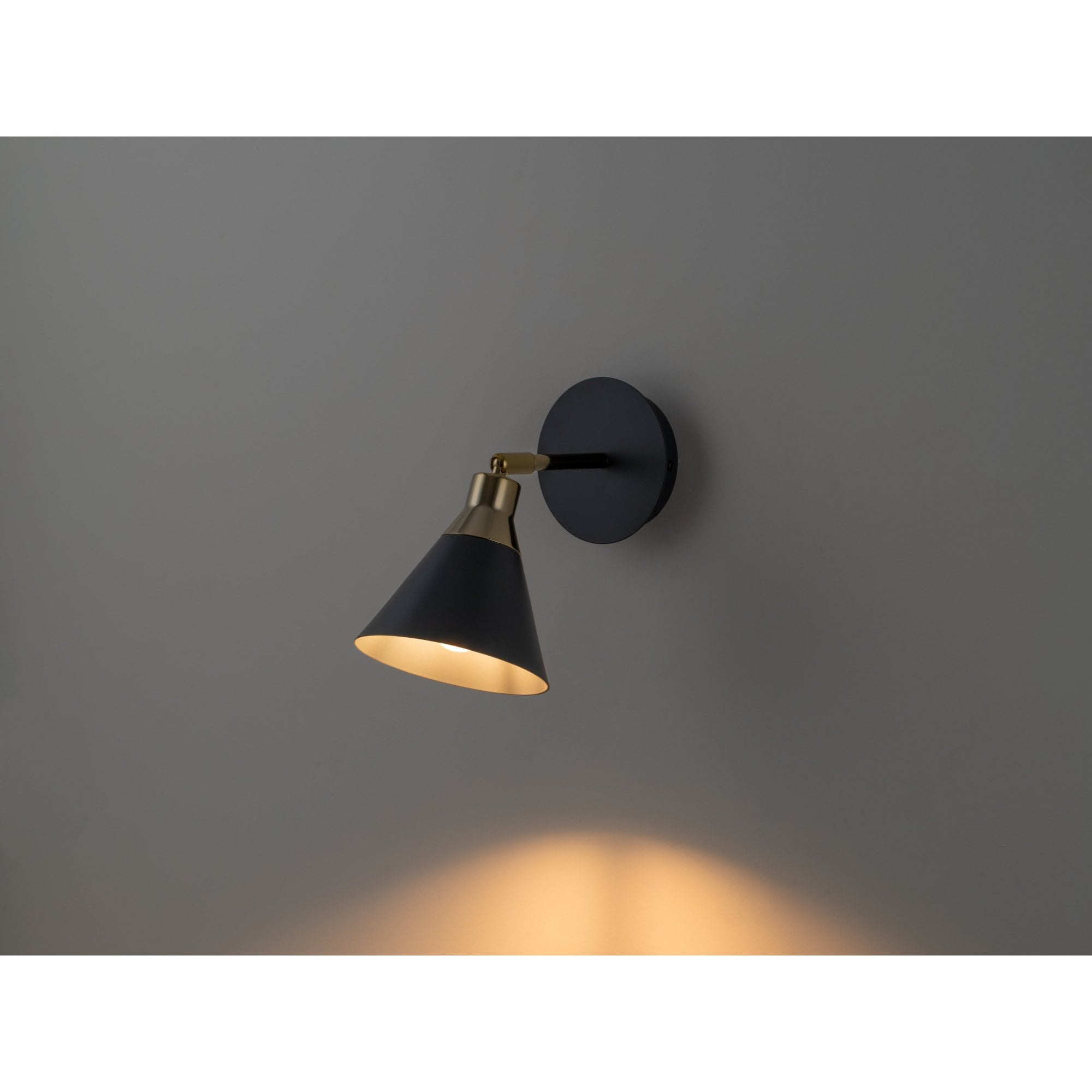 houseof. Cone Wall Light - Charcoal Grey