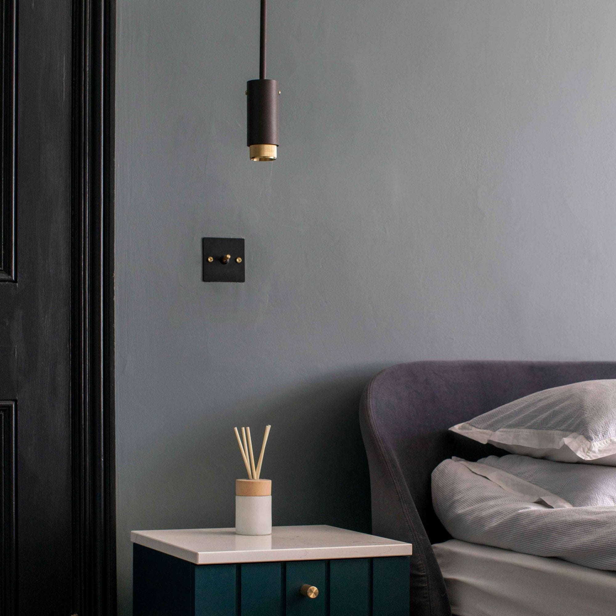 Buster + Punch Exhaust Linear Graphite Pendant