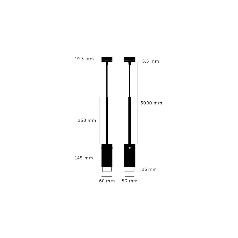 Buster + Punch Exhaust Cross Stone Pendant