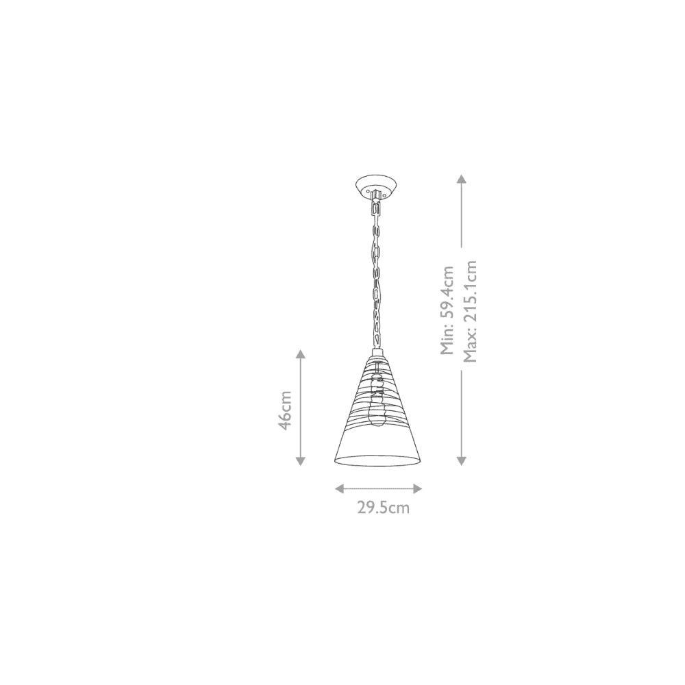 Quintiesse Elmore Single Pendant - Polished Chrome
