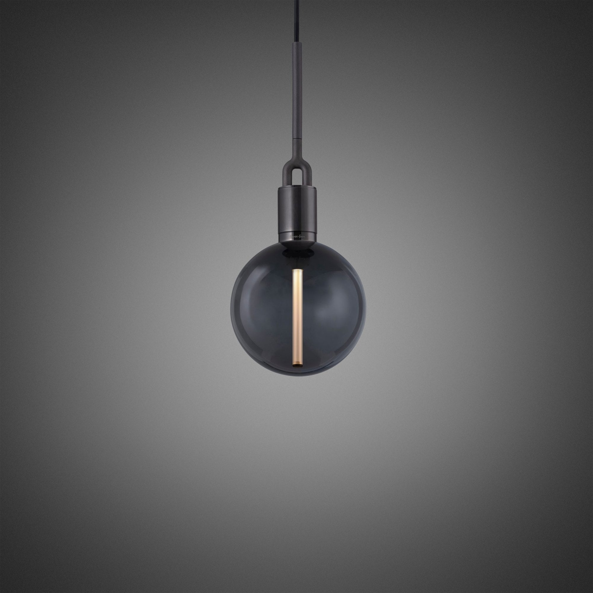 Buster + Punch Forked Globe Smoked Pendant - Medium