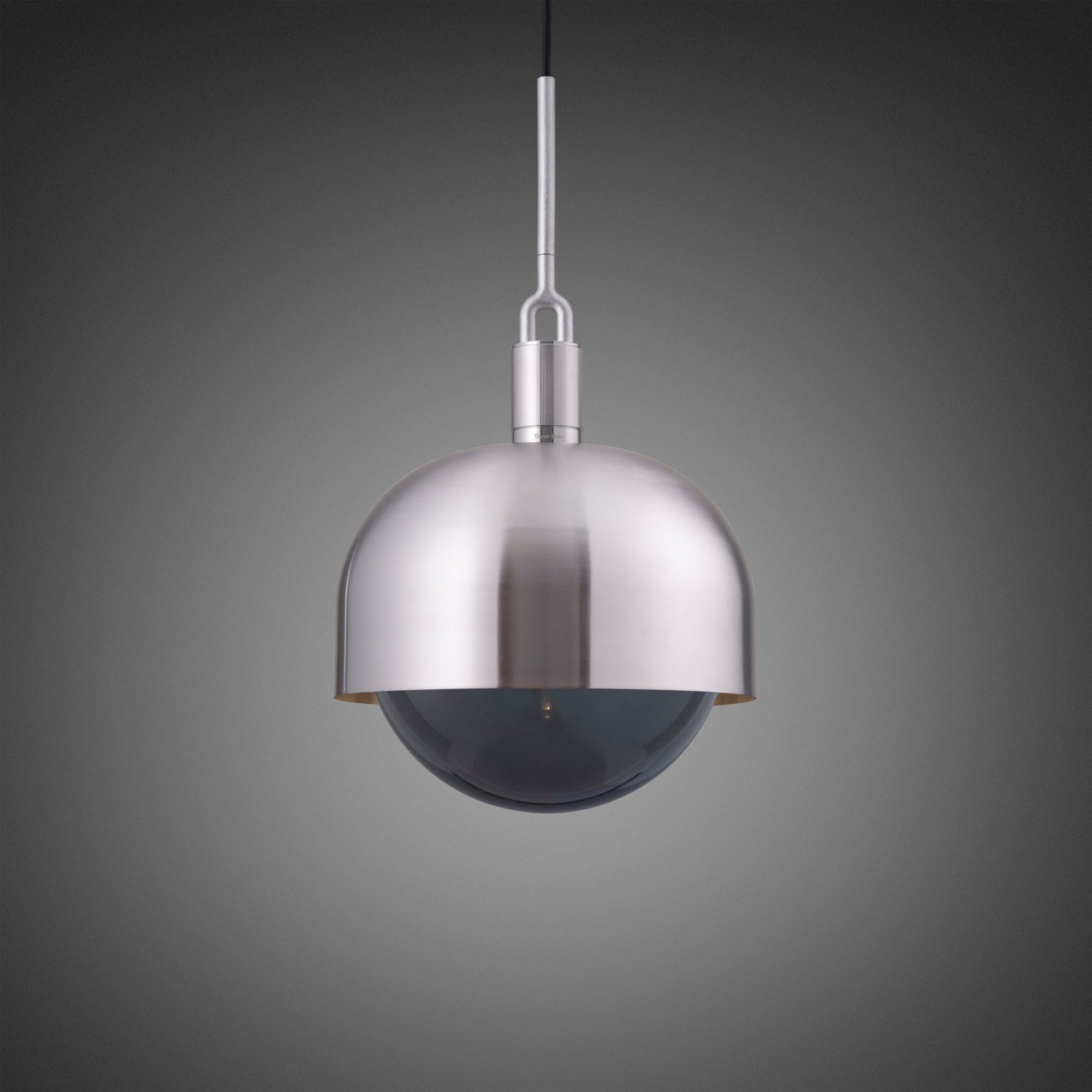 Buster + Punch Forked Globe Smoked Shade Pendant - Large