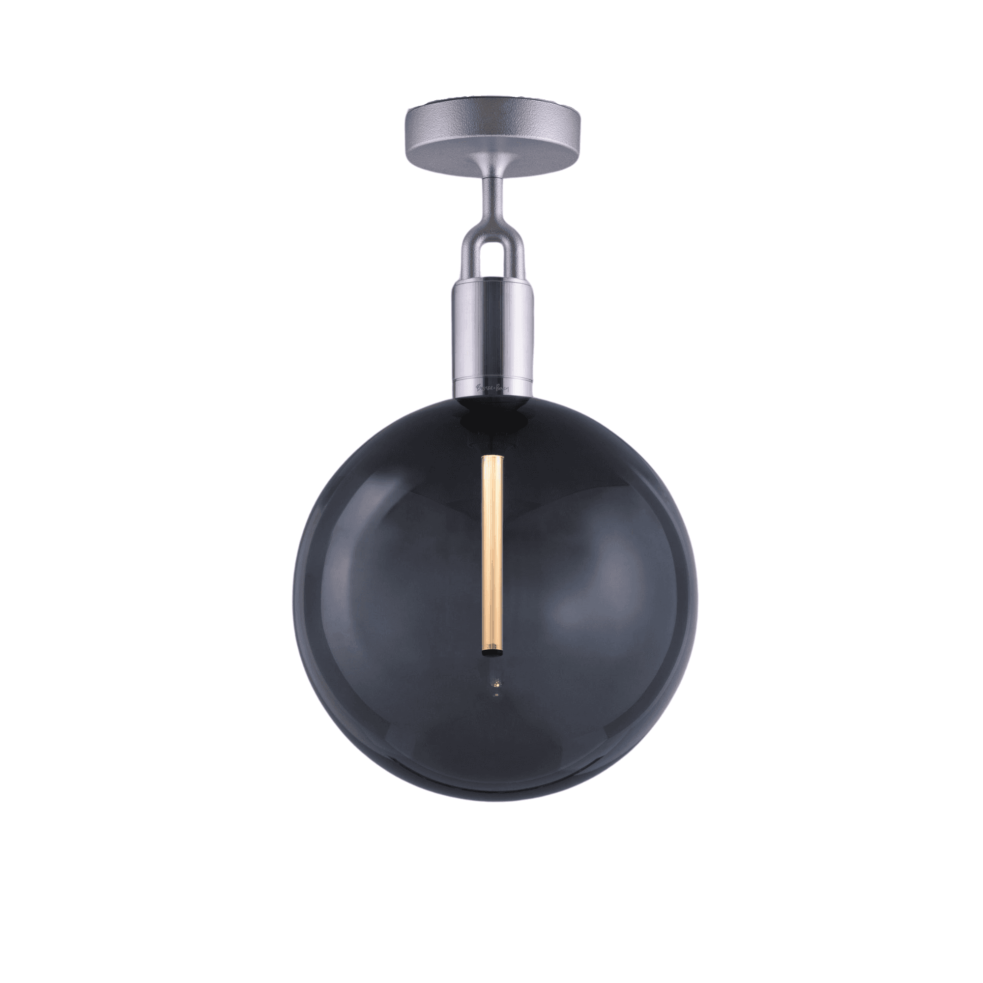 Buster + Punch Forked Ceiling Smoked Globe - Large