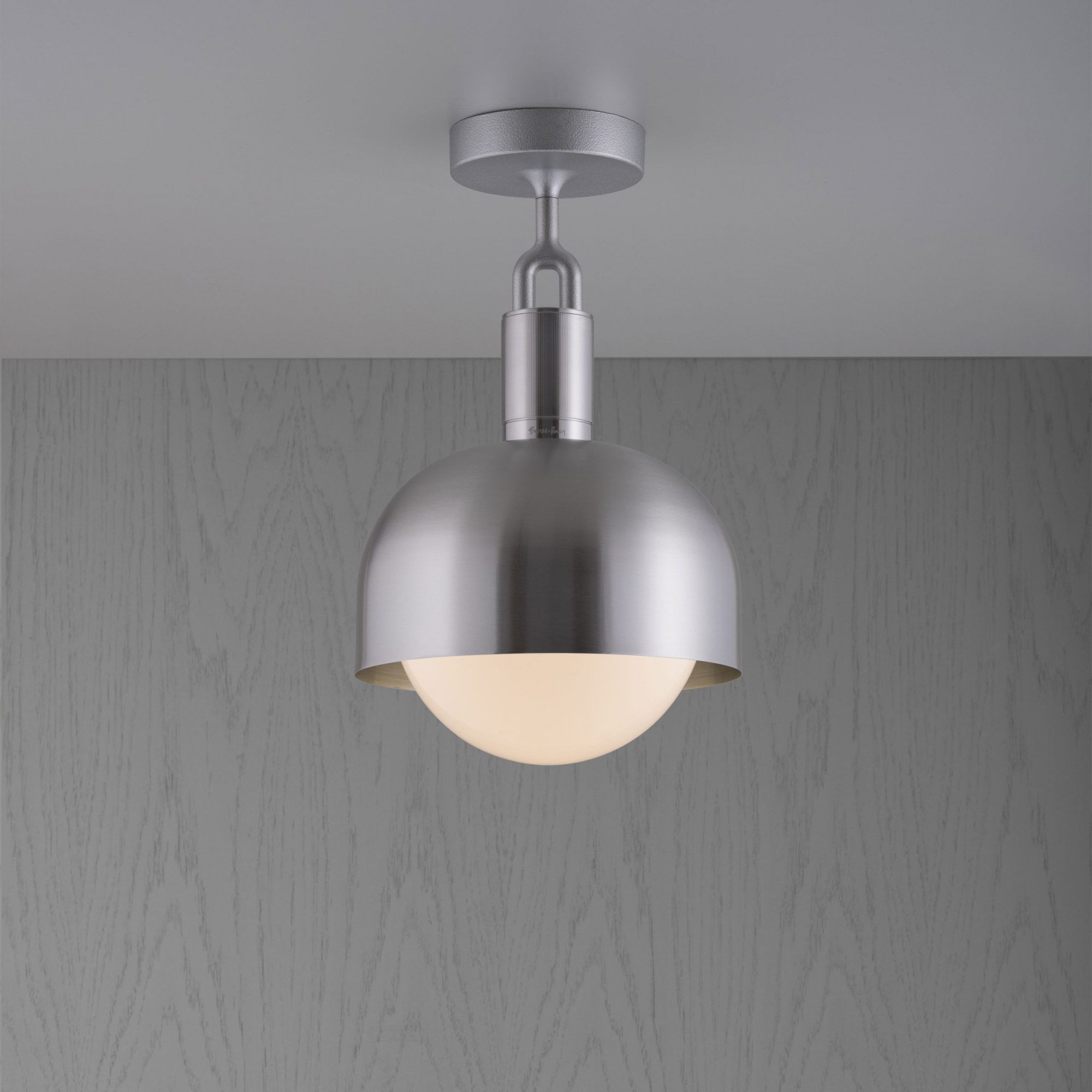 Buster + Punch Forked Ceiling Opal Globe Shade - Medium