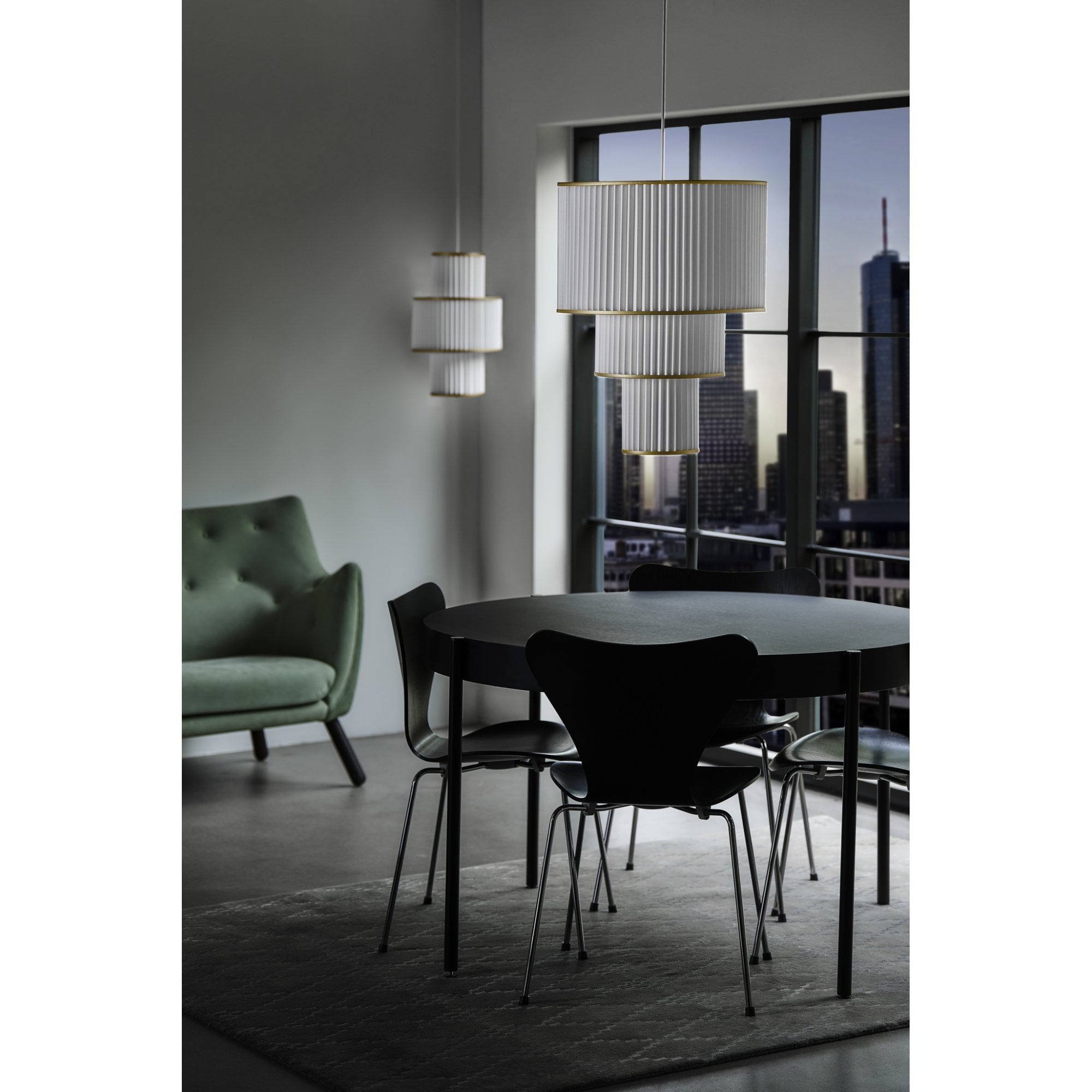 Le Klint 112 Plivello Pendant - White & Gold