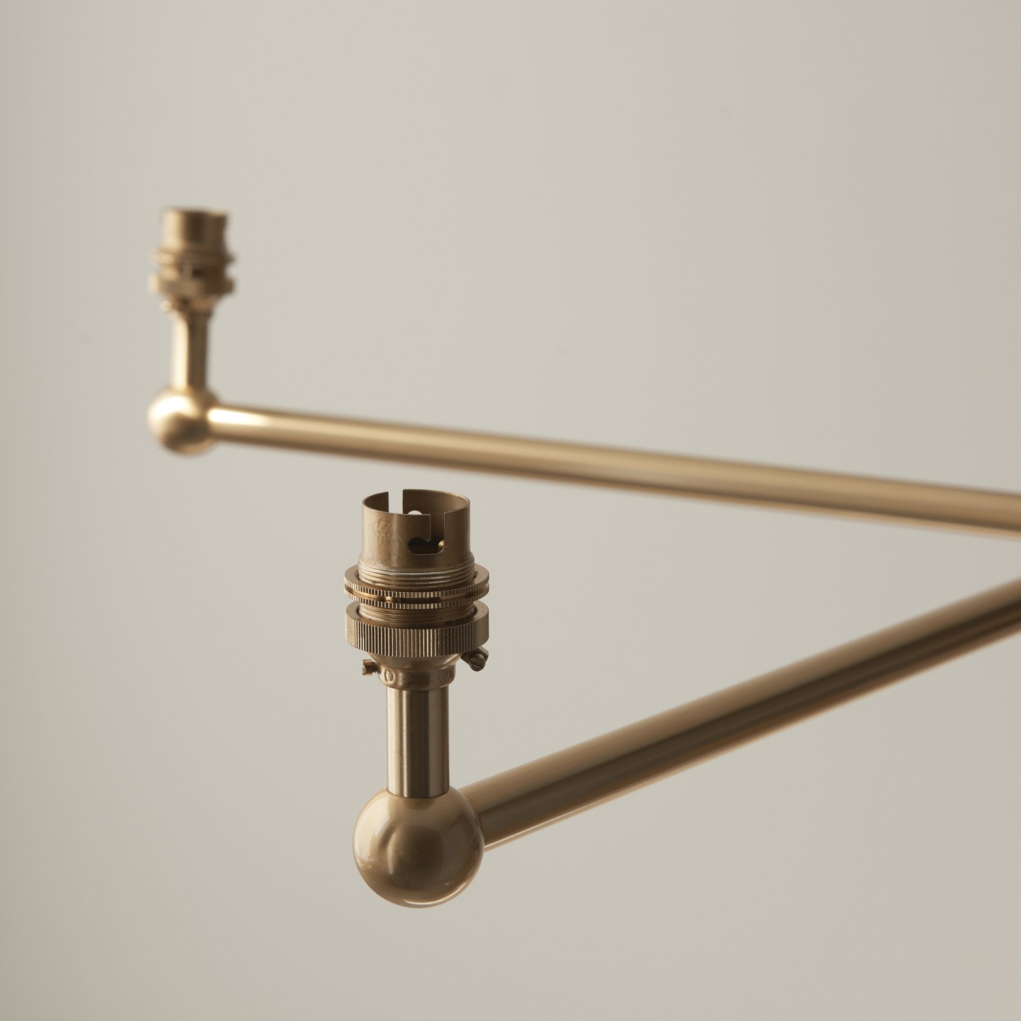 Endon Santiago 5 Light Pendant - Brushed Aged Brass Plate