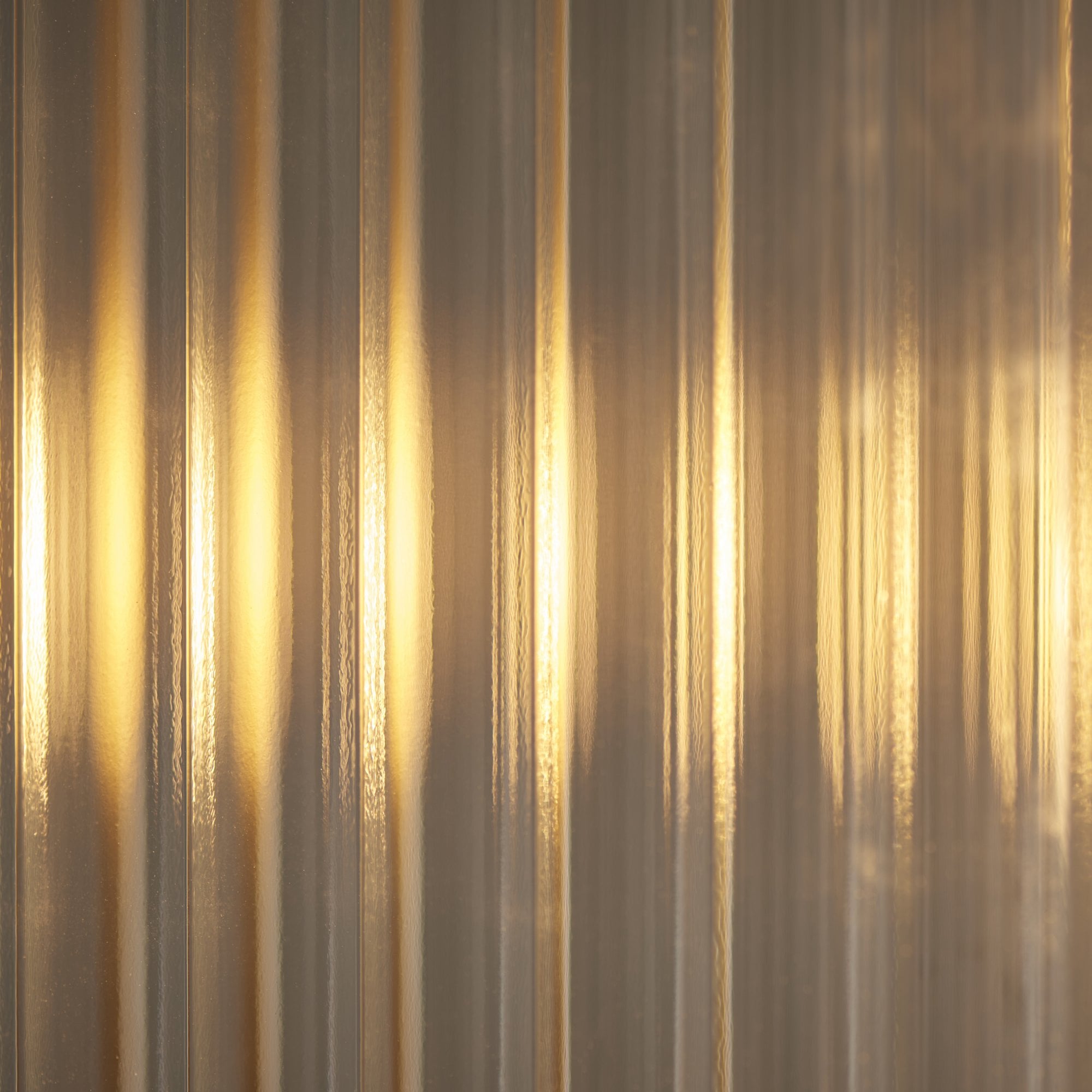 Endon Ridgeton 4 Light Pendant - Antique Brass Plate & Clear Ribbed Glass